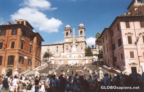 Postcard Spanish Stairs