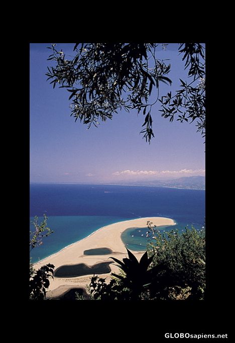 Postcard The Tindari miracle sandbar