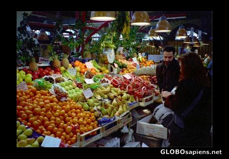 Postcard Florence Market