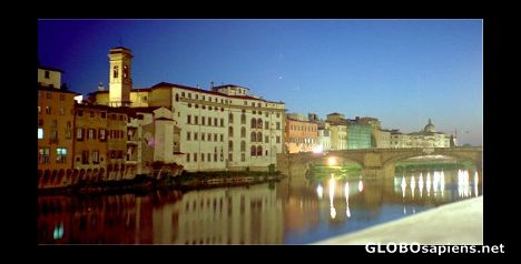 Postcard Florence by Night