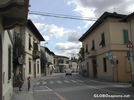 Postcard The town of Greve in Chianti