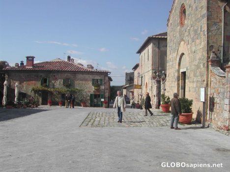 Postcard Piazza within Monteriggioni