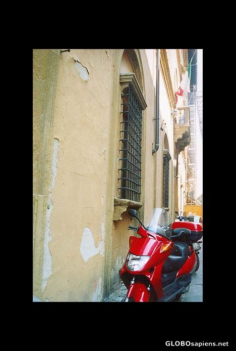 Postcard Siena, old and new