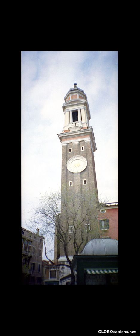 Postcard One of the many towers of Venice gracing the sky