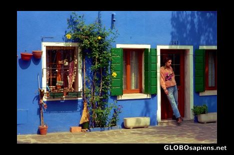 Postcard Burano Blues, Venice