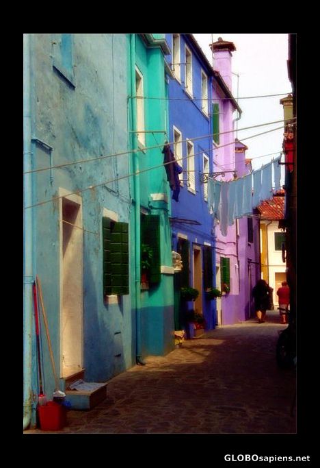 Postcard Burano, Venice