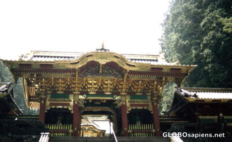 Postcard One of the buildings at Nikko Palace