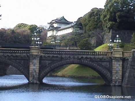Postcard The emperor's palace in Tokyo