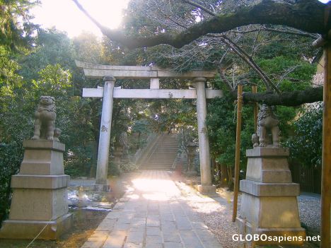 Postcard temple