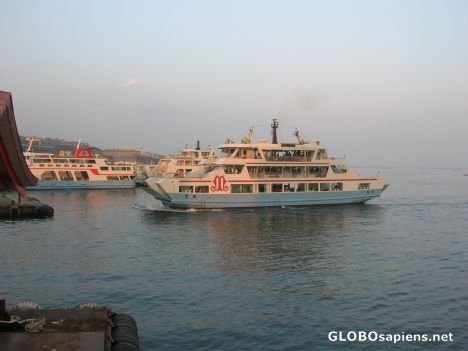 Postcard The ferry to Miyajima