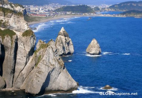 Postcard The coast near Muroran