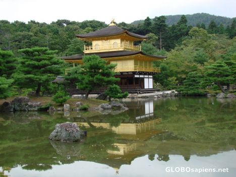Postcard Kinkakuji (Golden Pavilion)