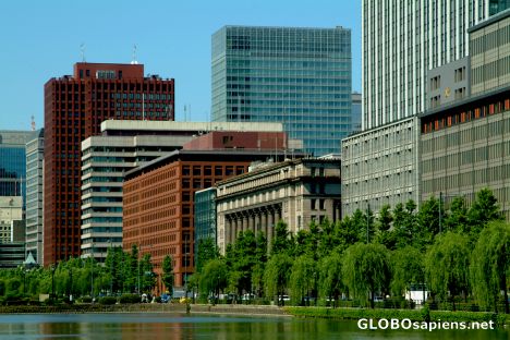 Postcard Japan, Tokyo - opposite the emperor's palace