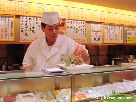 Postcard sushi masters