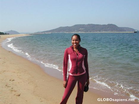 Postcard Me at Momochi Beach