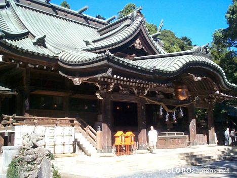 Postcard Shrine at the bottom of Mount Tsukuba