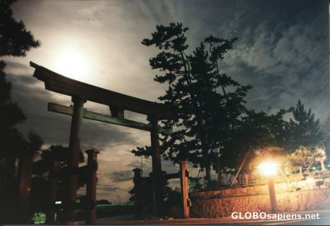 Postcard The shrine of Ketataisha in Hakui, Ishikawa