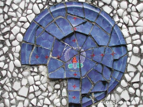 Postcard Stunning blue pottery