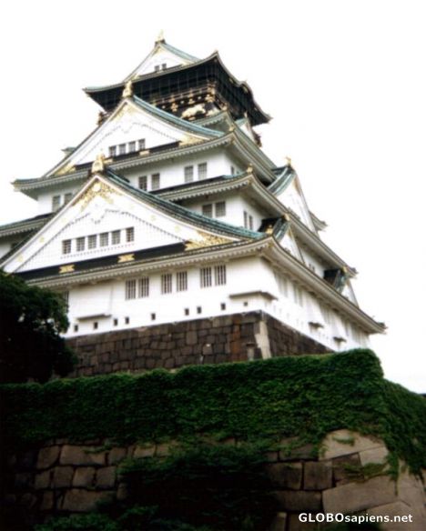 Postcard Osaka Castle in Osaka, Japan