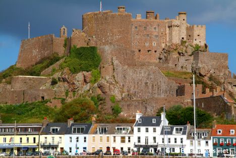 Postcard Jersey - Gorey Castle over the Bay