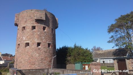 Postcard Stone towers of Jersey
