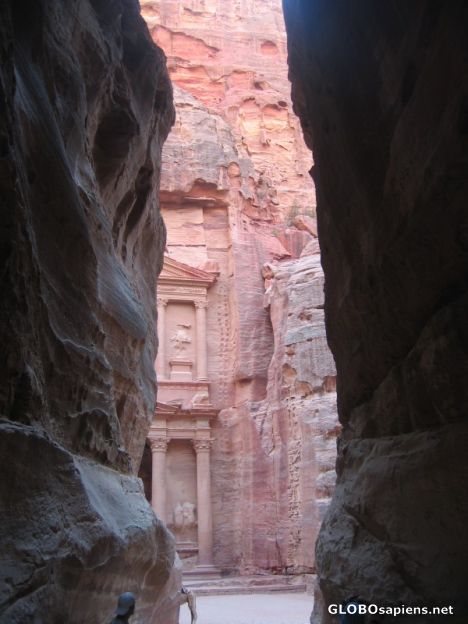 Postcard View of The Treasury Building from the Siq