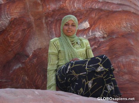 Postcard Bedouin girl