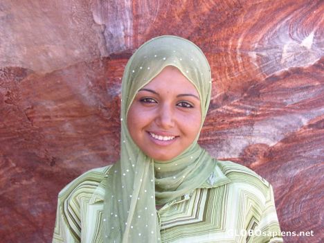 Postcard Bedouin girl