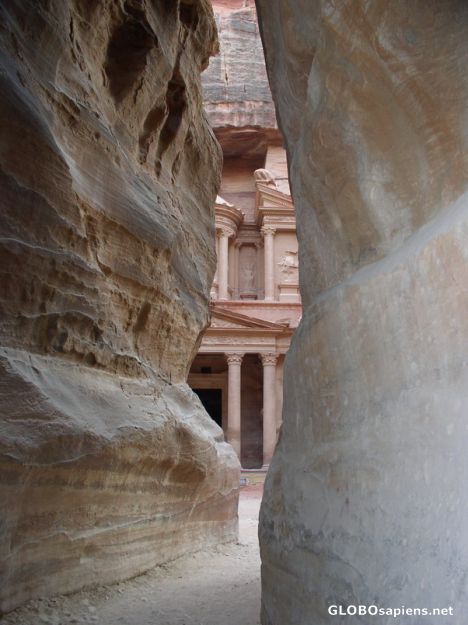 Postcard Treasury in the Nabataean capital