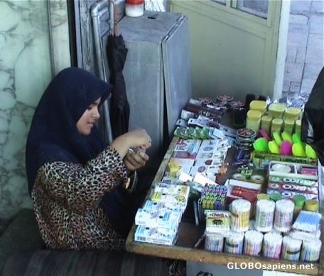 Postcard Street stall
