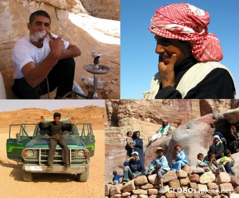 Postcard Nabataean Faces