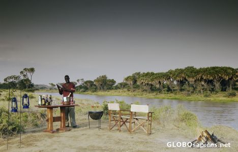 Postcard Ewaso nyiro River