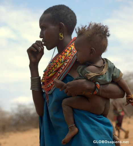 Postcard Samburu Woman