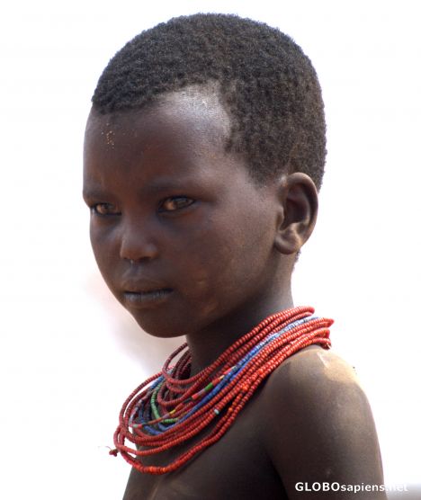 Postcard Samburu girl