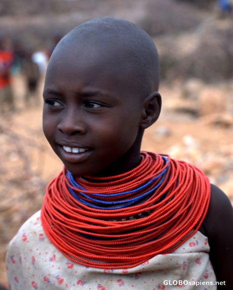 Postcard Samburu girl