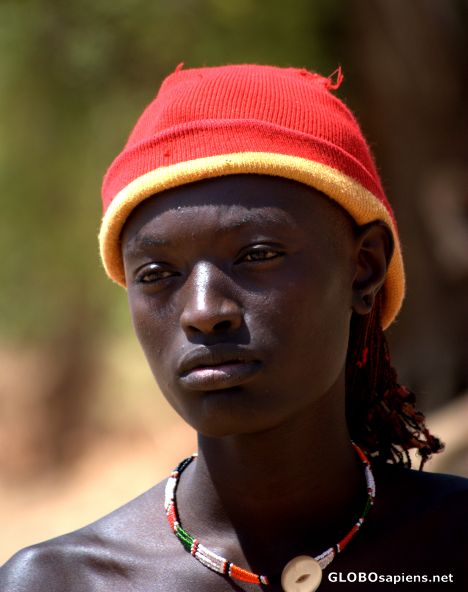 Postcard Samburu man