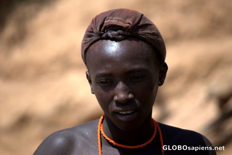 Postcard samburu young man