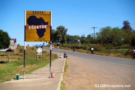 Postcard Nanyuki - the equator