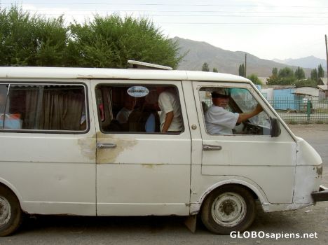 Postcard minibus
