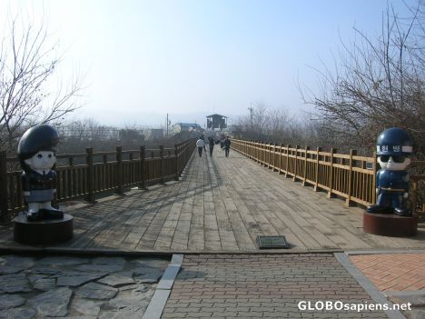 Postcard Border between the two Koreas
