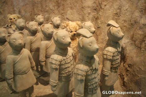 Postcard Terracotta Teddy Bears!