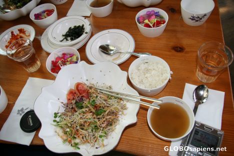 Postcard flower meal