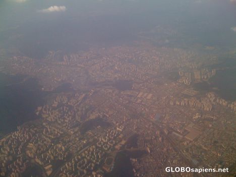 Postcard Seoul City from the air