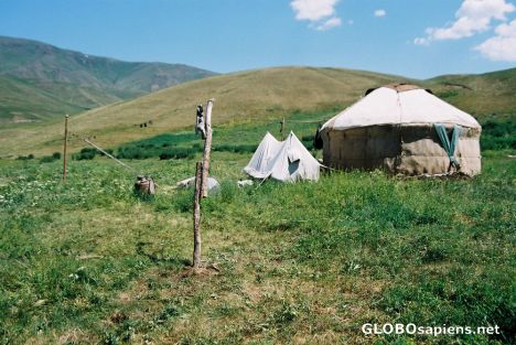 Postcard Yurt in Ili Alatau