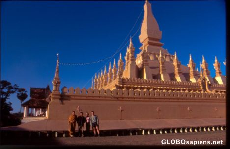 Postcard laos national symbol