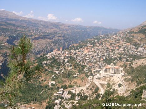 Postcard Bchary city  in the north of lebanon