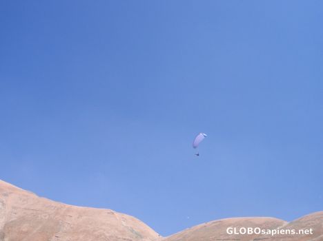 Postcard Parachute jump in the north of lebanon