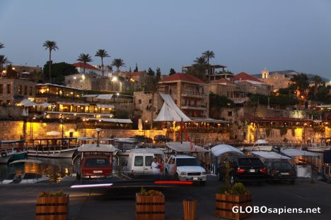 Postcard small fishing port of Byblos