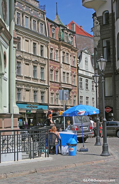 Postcard Girl selling Ice-cream