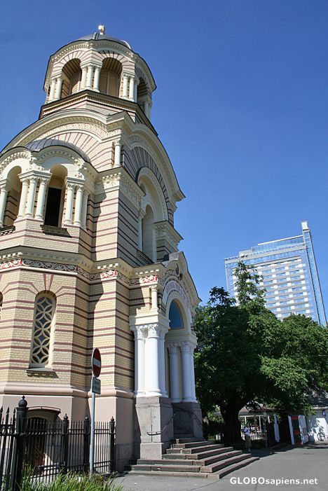 Postcard Russian Cathedral of Christ Nativity